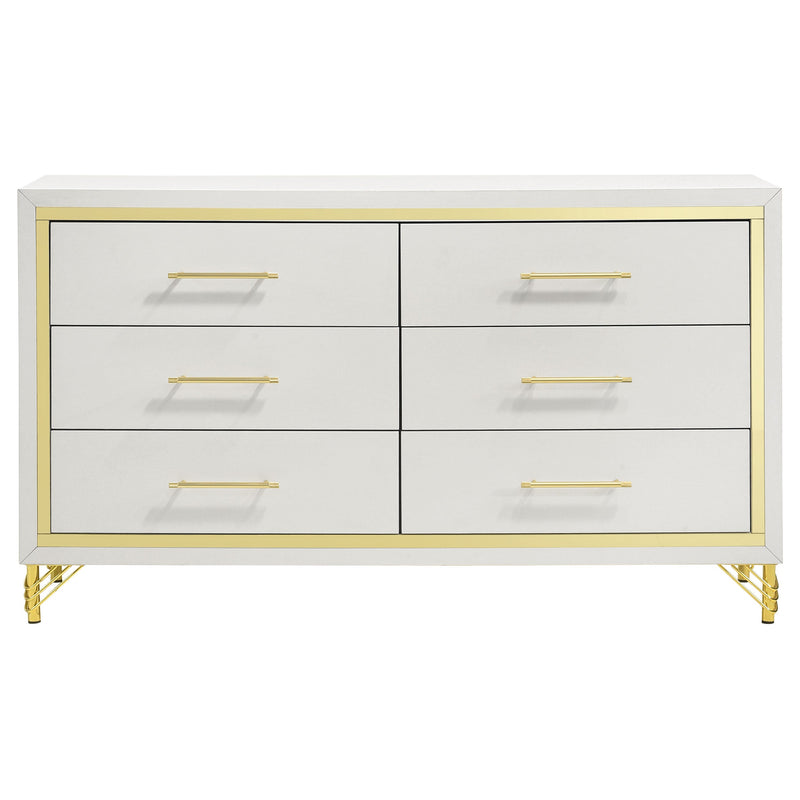 Lucia   Bedroom Set Beige and White