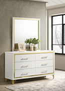 Lucia 6-drawer Dresser Cabinet White