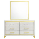 Lucia 6-drawer Dresser Cabinet White