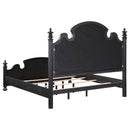 Celina Wood  Poster Bed Black
