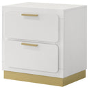 Caraway 2-drawer Nightstand Black