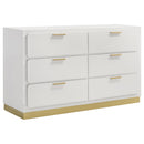 Caraway 6-drawer Dresser Black