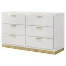 Caraway 6-drawer Dresser Black