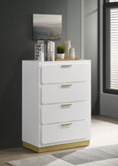 Caraway 4-drawer Bedroom Chest Black