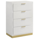 Caraway 4-drawer Bedroom Chest Black
