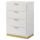 Caraway 4-drawer Bedroom Chest Black