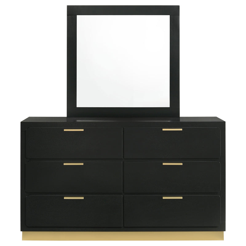 Caraway 6-drawer Dresser Black