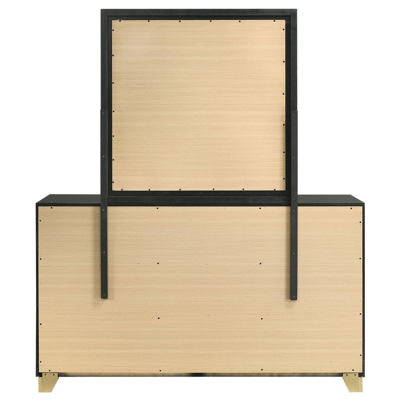Caraway 6-drawer Dresser Black