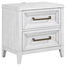 Marielle  Cal King Bedroom Set Distressed White