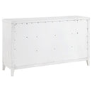 Marielle  Cal King Bedroom Set Distressed White