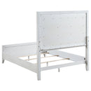 Marielle  Cal King Bedroom Set Distressed White