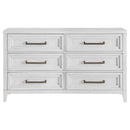 Marielle 6-drawer Bedroom Dresser Distressed White