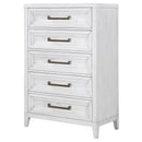 Marielle 5-drawer Bedroom Chest Distressed White