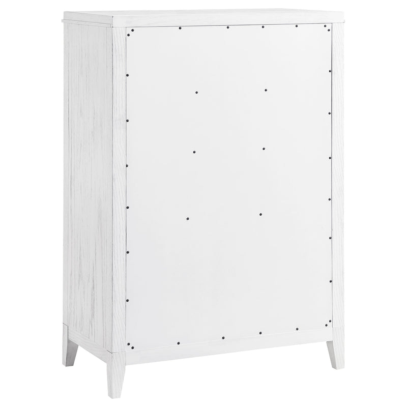 Marielle 5-drawer Bedroom Chest Distressed White