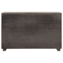 Kenora 6-drawer Dresser and Mirror Barley Brown