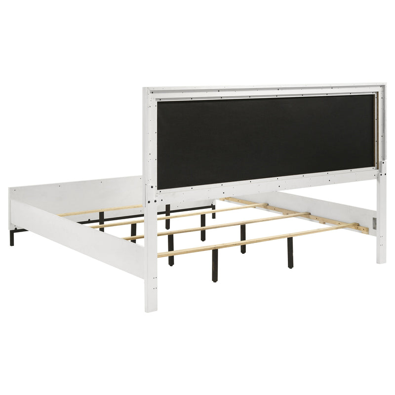 Sonoma Upholstered  Wingback Bed Beige