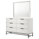 Sonora 6-drawer Bedroom Dresser White