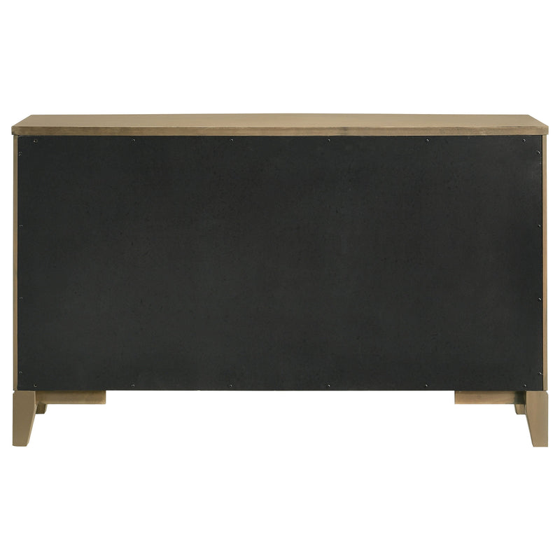 Granada 8-drawer Dresser and Mirror Natural Pine