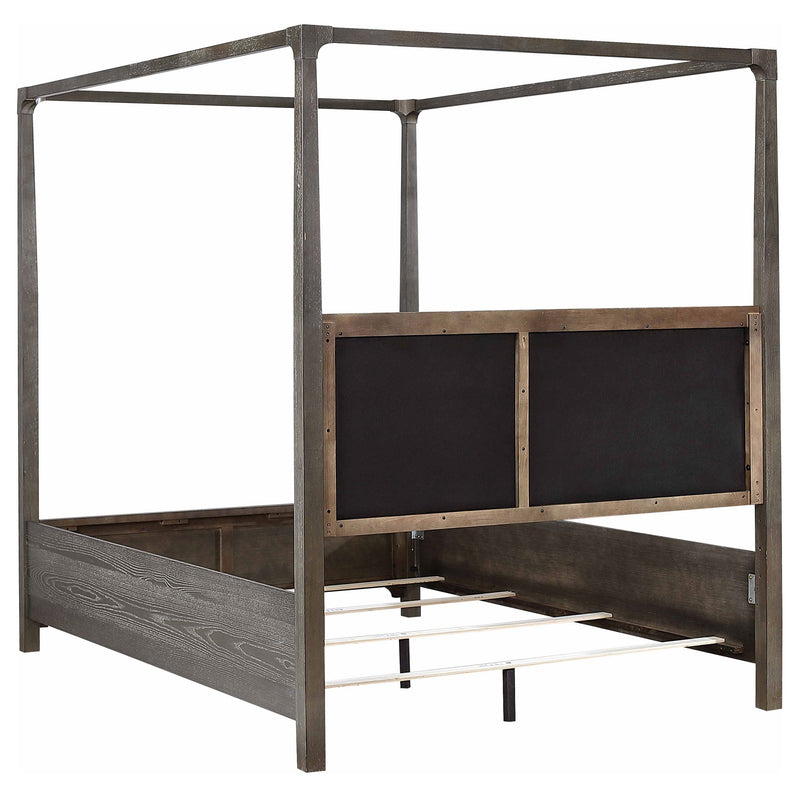 Gran Park California King Four Poster Canopy Bed Dark Cocoa