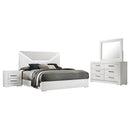 Ives   Bedroom Set Grey High Gloss
