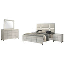 Olivia  California King Bedroom Set Pearl White