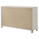 Olivia 6-drawer Dresser and LED Mirror Pearl White