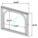 Olivia LED Dresser Mirror Pearl White