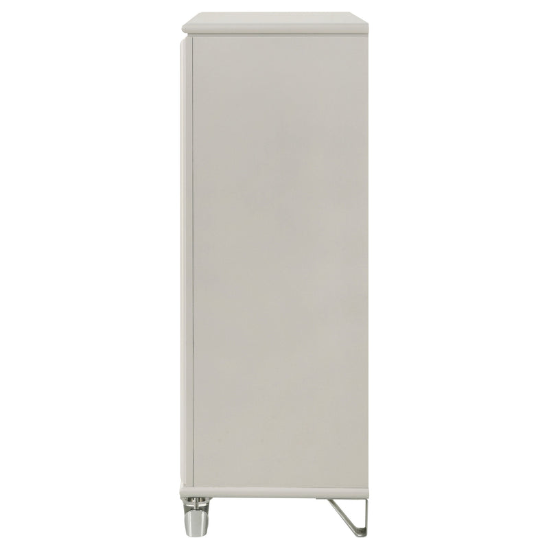 Olivia 5-drawer Bedroom Chest of Drawers Pearl White