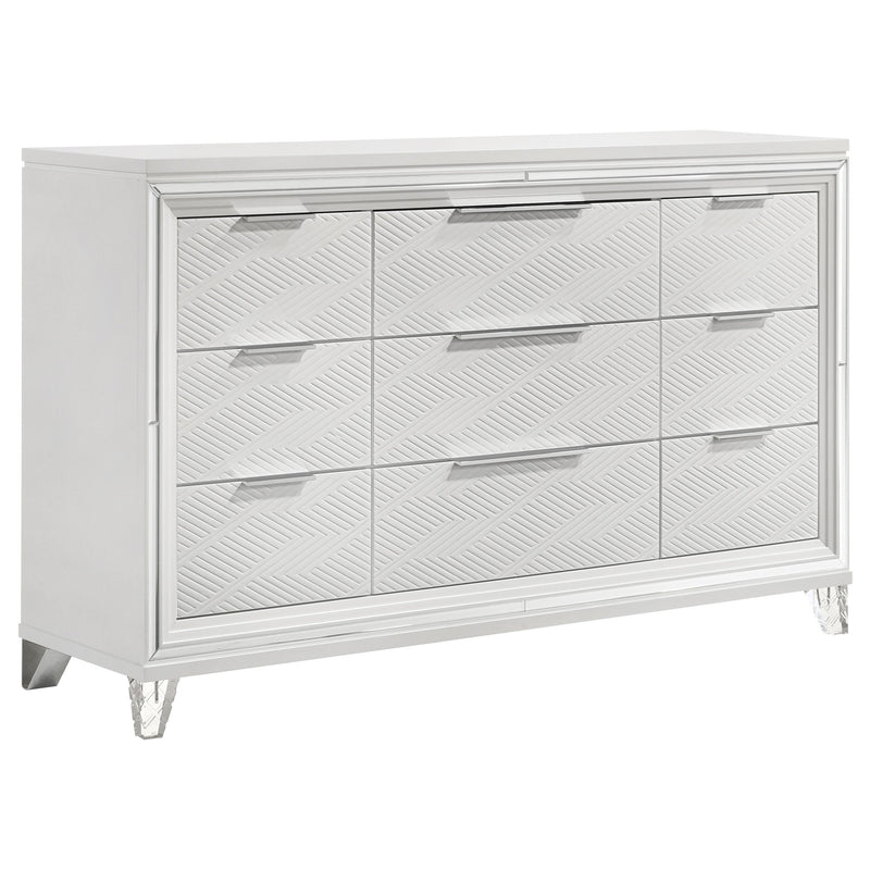 Marmore  California King Bedroom Set White