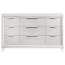 Marmore 9-drawer Dresser and LED Mirror White