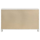 Marmore 9-drawer Dresser and LED Mirror White