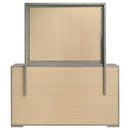 Ives 6-drawer Dresser and Mirror Grey High Gloss