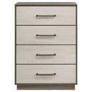 Fenwick 4-drawer Chest of Drawers Grey Oak