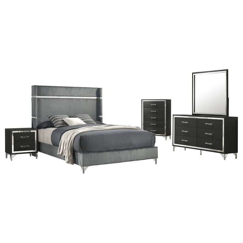 Lucia   Bedroom Set Beige and White