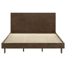 Glenwood 48-inch  Platform Panel Bed Warm Brown