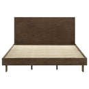 Glenwood 48-inch  Platform Panel Bed Warm Brown