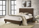 Glenwood 48-inch  Platform Panel Bed Warm Brown