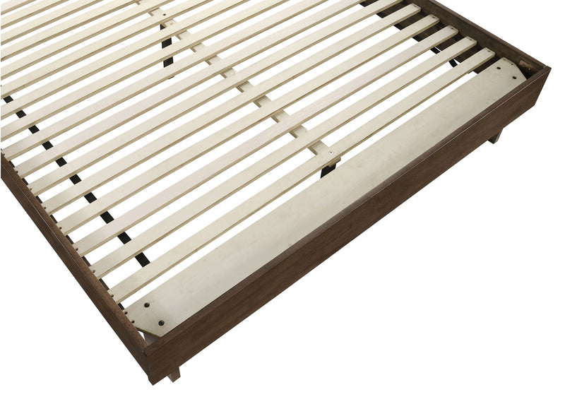 Glenwood 48-inch  Platform Panel Bed Warm Brown