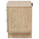 Kailani 2-drawer Nightstand Bedside Table Beige Oak