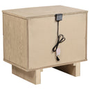 Kailani 2-drawer Nightstand Bedside Table Beige Oak