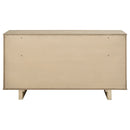 Kailani 9-drawer Dresser and Mirror Beige Oak