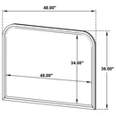 Kailani Dresser Mirror Beige Oak