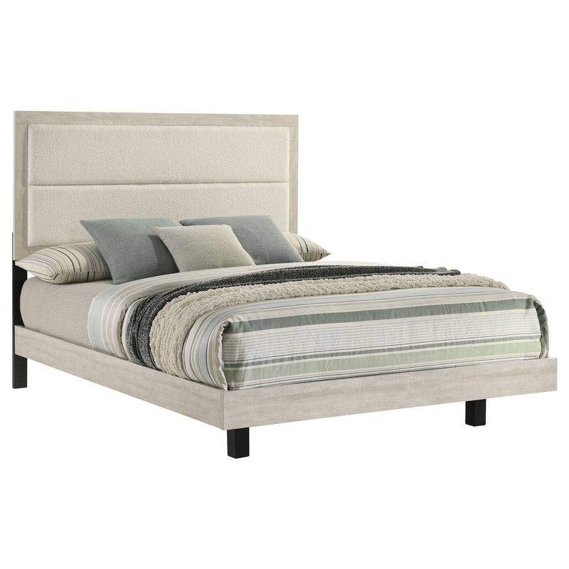 Trenton 54-inch Wood  Panel Bed Rustic Cream