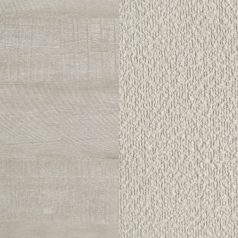 Trenton 54-inch Wood  Panel Bed Rustic Cream