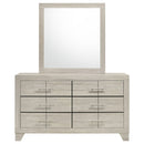 Trenton 6-drawer Bedroom Dresser Rustic Cream