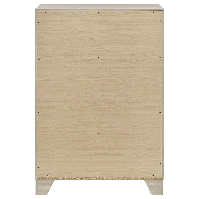 Trenton 4-drawer Bedroom Chest of Drawers Rustic Cream