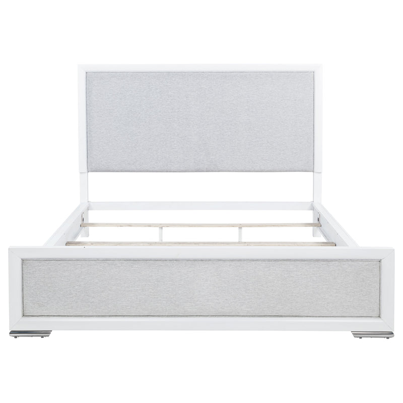 Gracemont 57-inch  Panel Bed Grey and White