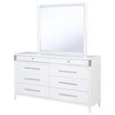 Gracemont 8-drawer Bedroom Dresser with Mirror White