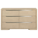Ladera 6-drawer Bedroom Dresser and Mirror Light Elm