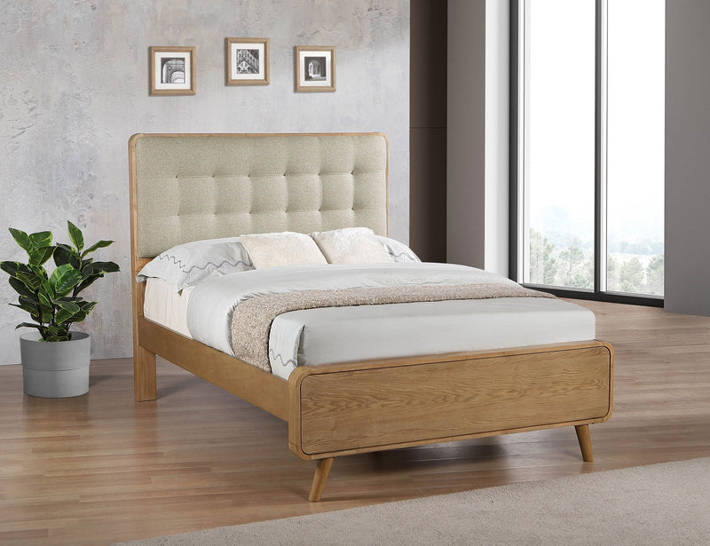 Robyn Wood California King Platform Bed Dark Walnut